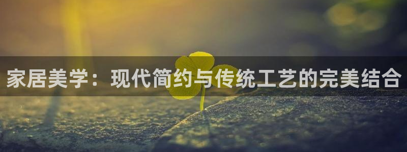 球盟会几点玩合适：家居美学：现代简约与传统工艺的完美结合